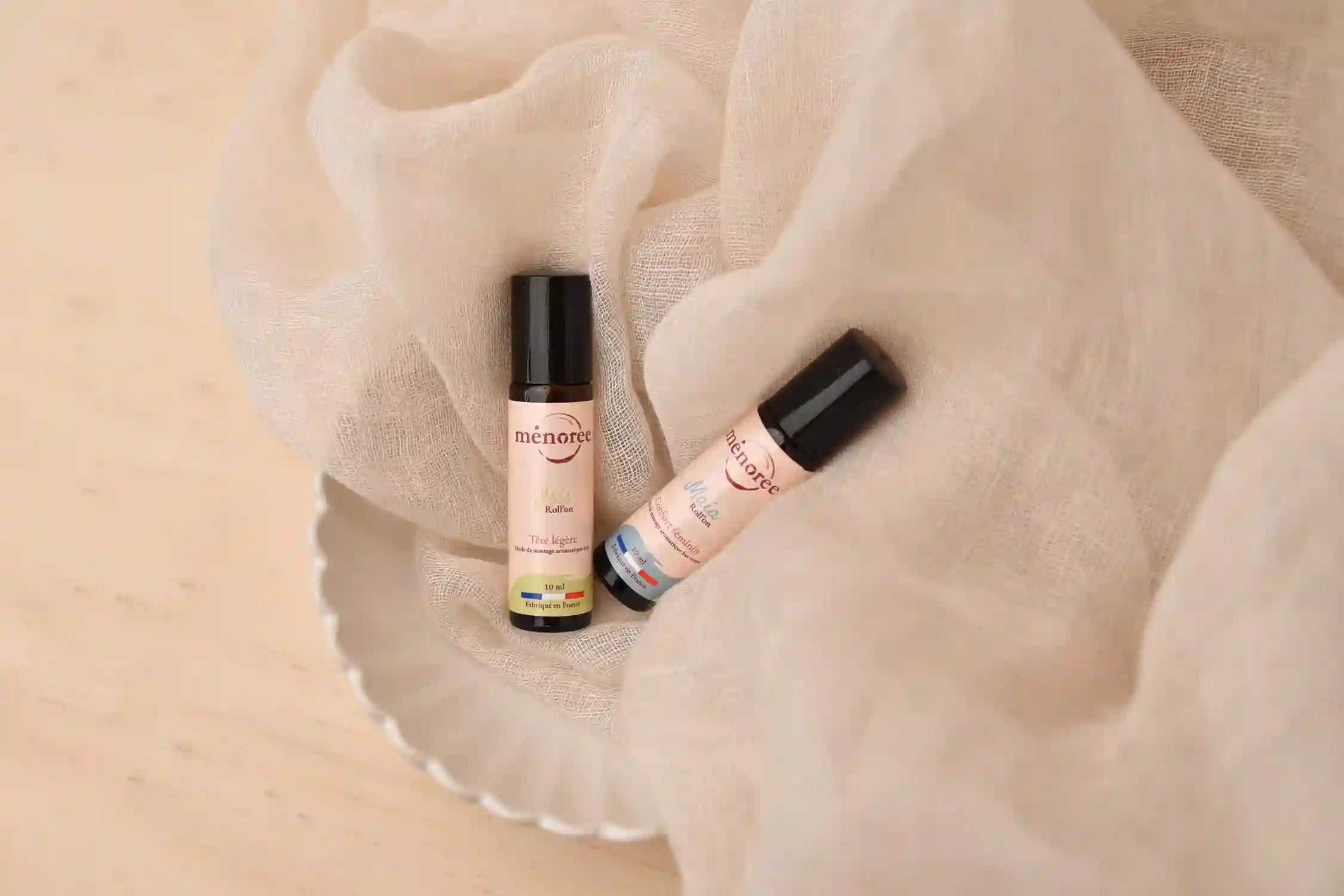 Roll-ons Maia et Isis Ménorée bio pour accompagner le cycle menstruel
