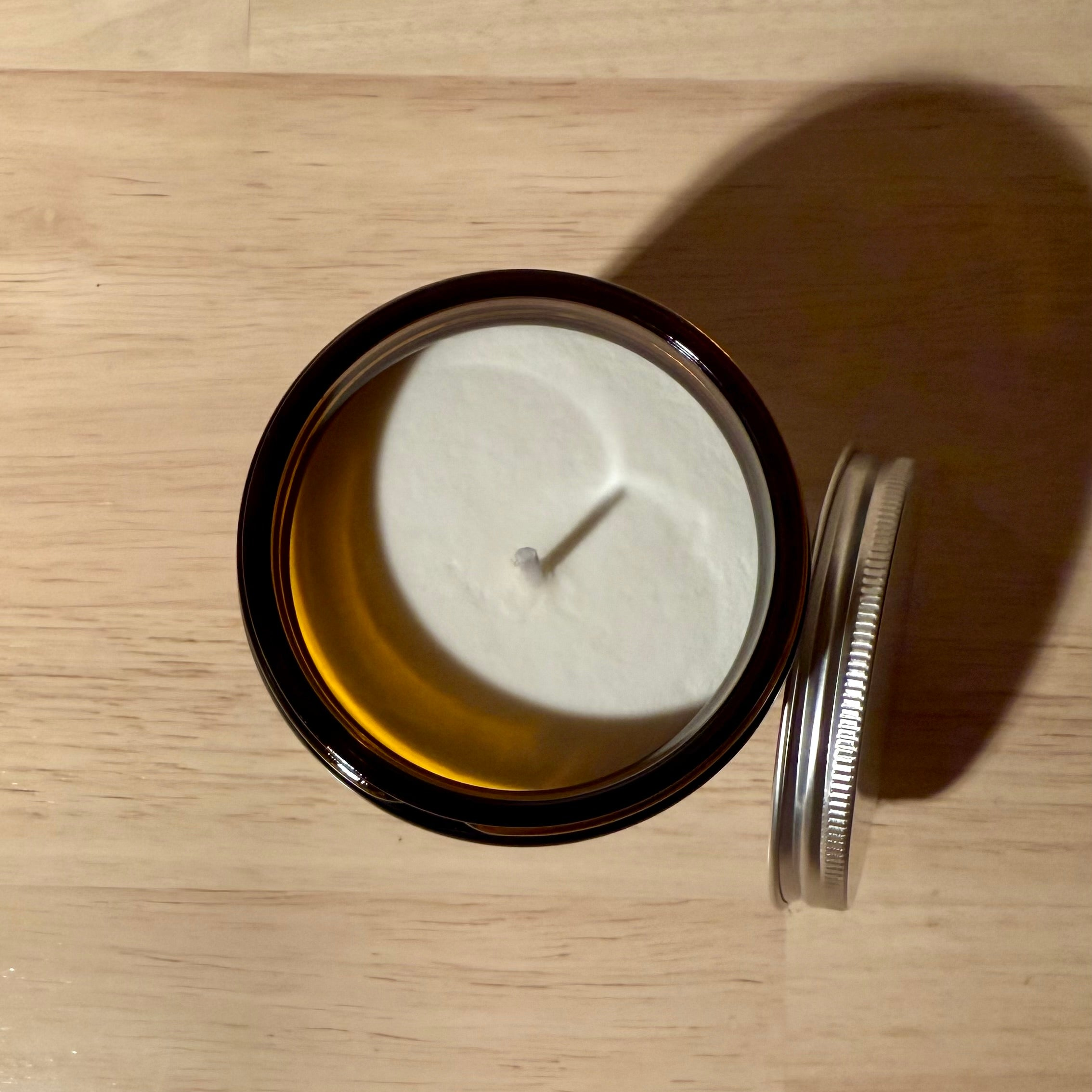 Bougie Ménorée ouverte vue d'en haut