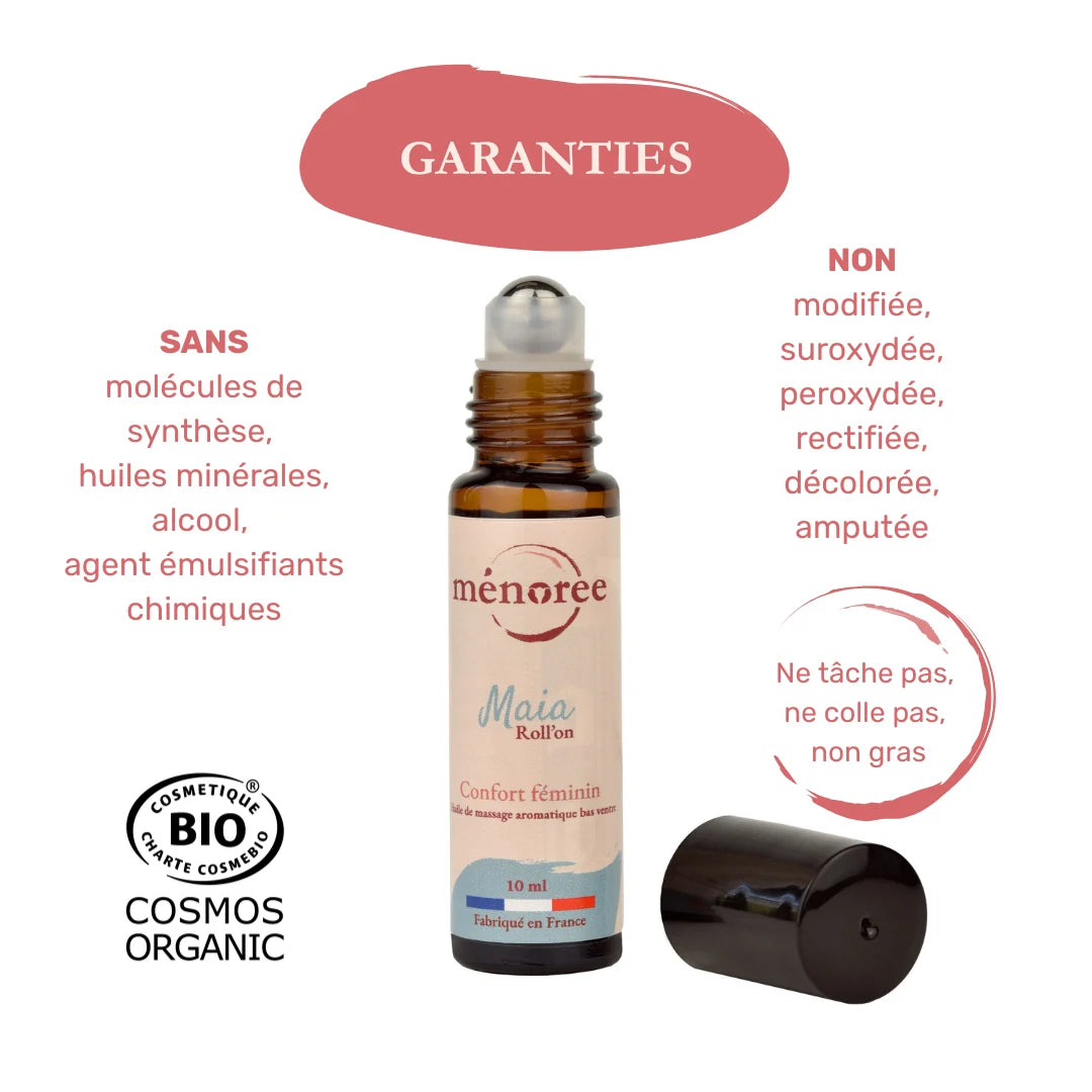 Roll-on aux huiles essentielles BIO certifié COSMOS ORGANIC